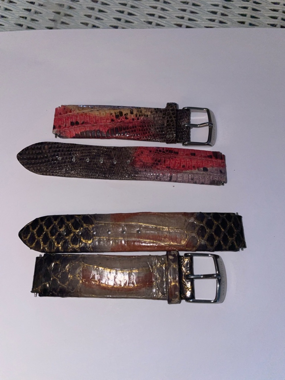 PHILIP STEIN WATCH BANDS (lot of 2)